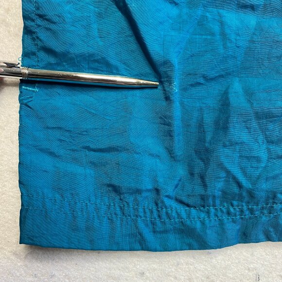 Vintage Reebok Track Jacket Mens M Green Full Zip Big Logo Windbreaker 90s - Picture 10 of 16